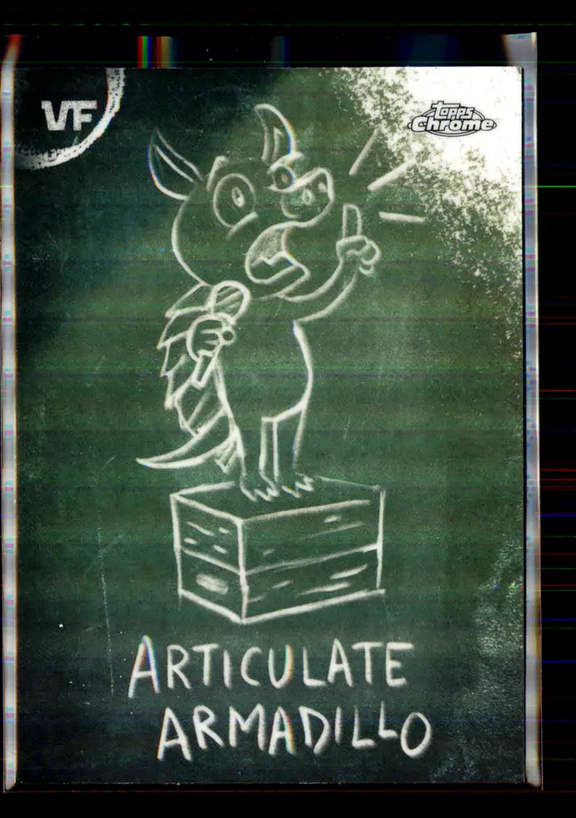 Articulate Armadillo Chalkboard 2026 Topps Chrome VeeFriends C-4