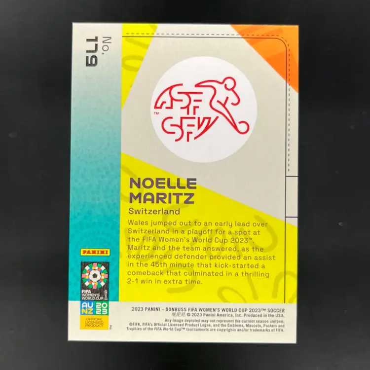 Noelle Maritz 2023 Donruss Women’s World Cup Red /299 Soccer Card