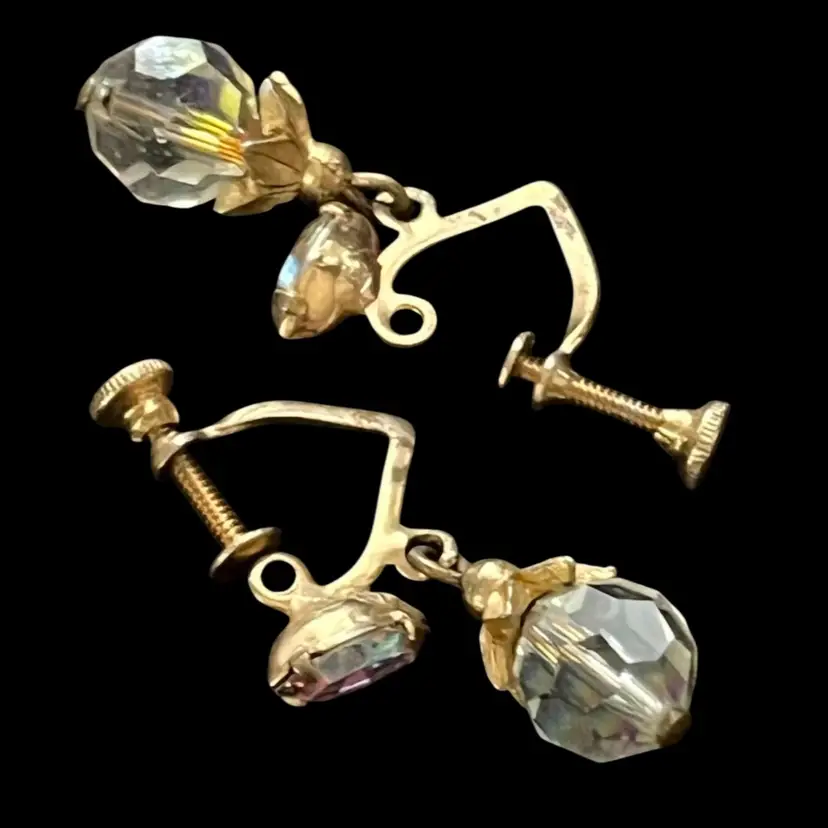 Screw Back Earrings As Pictured