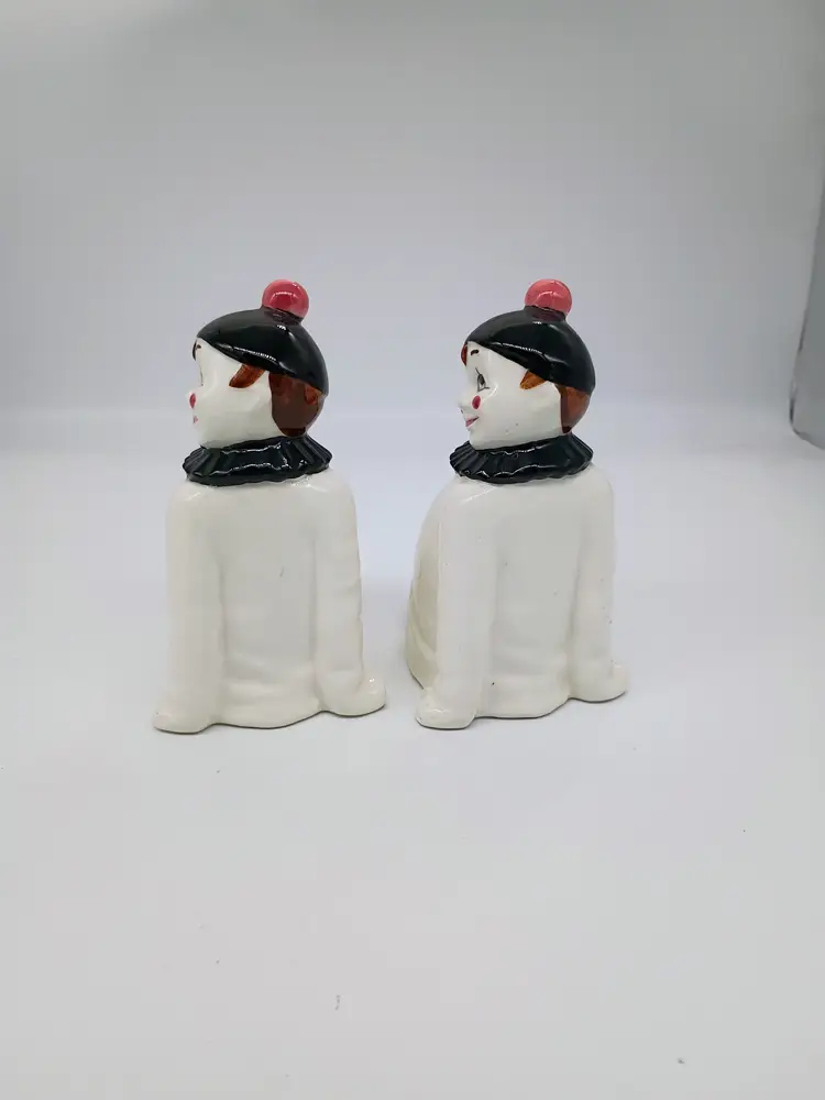Vintage Goebel Hummel Harlequin Clown Bookend Pair Porcelain West Germany 15188A