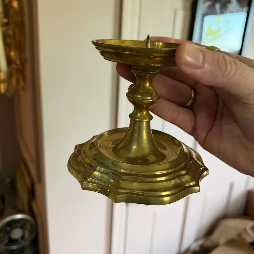 Brass pillar Candle Holder