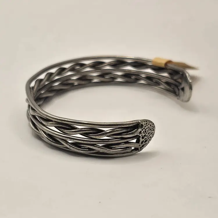 #113 Sterling Silver Woven Bracelet