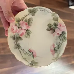 Vintage Haviland France Porcelain Small Rose Plate Tray