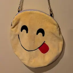 Smile & Carry On” – Upcycled Smiley Face Pillow Purse