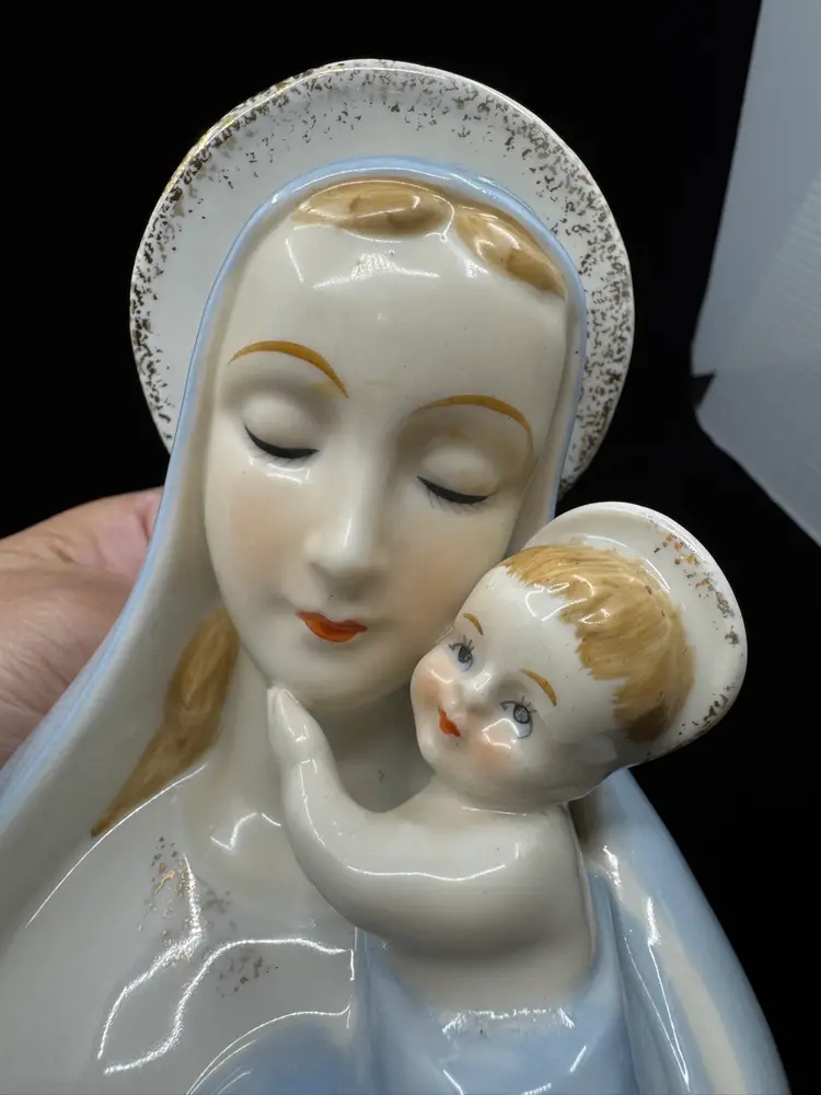 Madonna And Child Head Vase