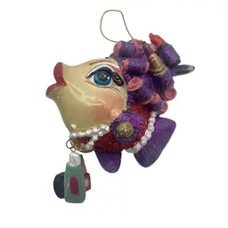 Katherine’s Collectible Makeup Beauty Kissing Fish Ornament