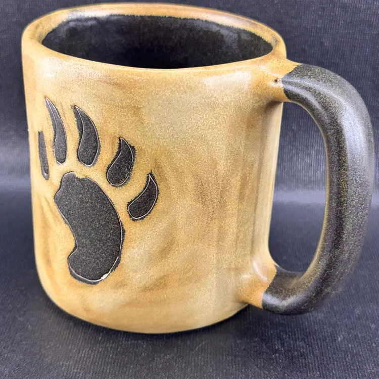 Mara Mug Bear Paw Stoneware Pottery Coffee Cup 16oz
