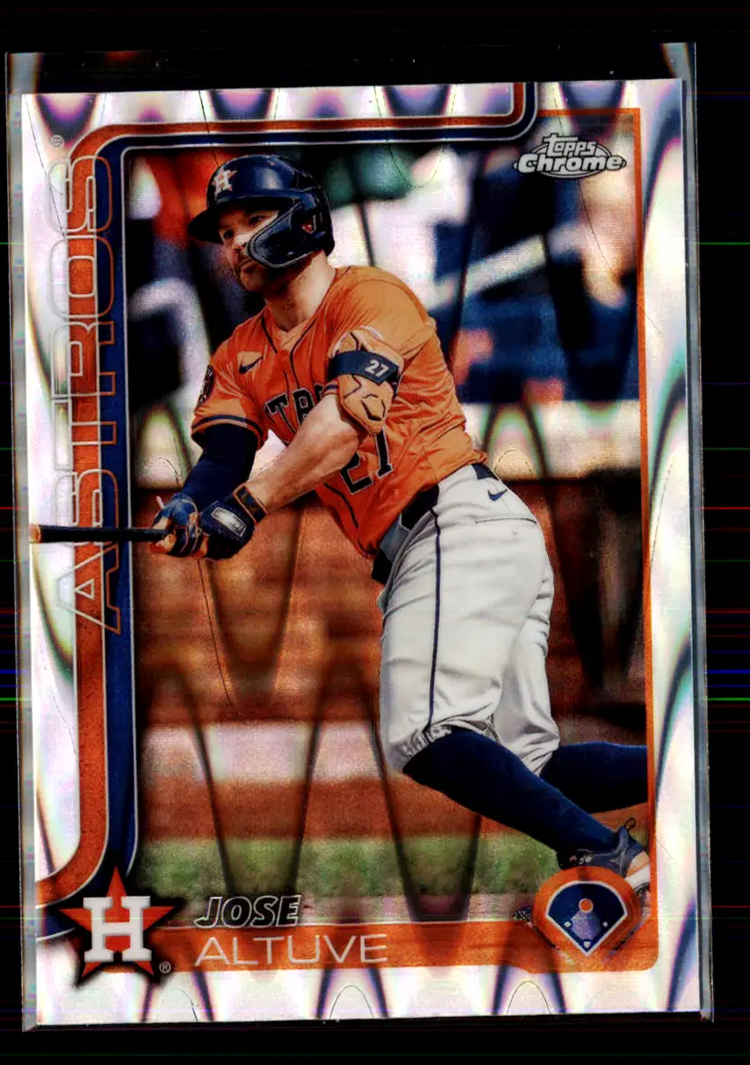 Jose Altuve 2025 Topps Chrome RayWave Refractor #77 - (113) - Houston Astros