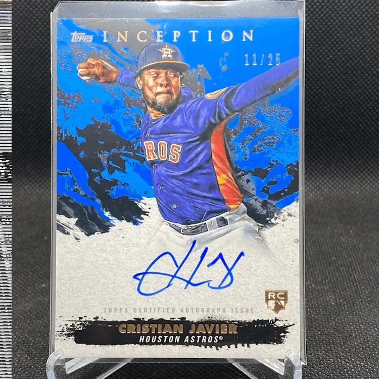 2021 Topps Inception Cristian Javier RC Auto /25 Blue