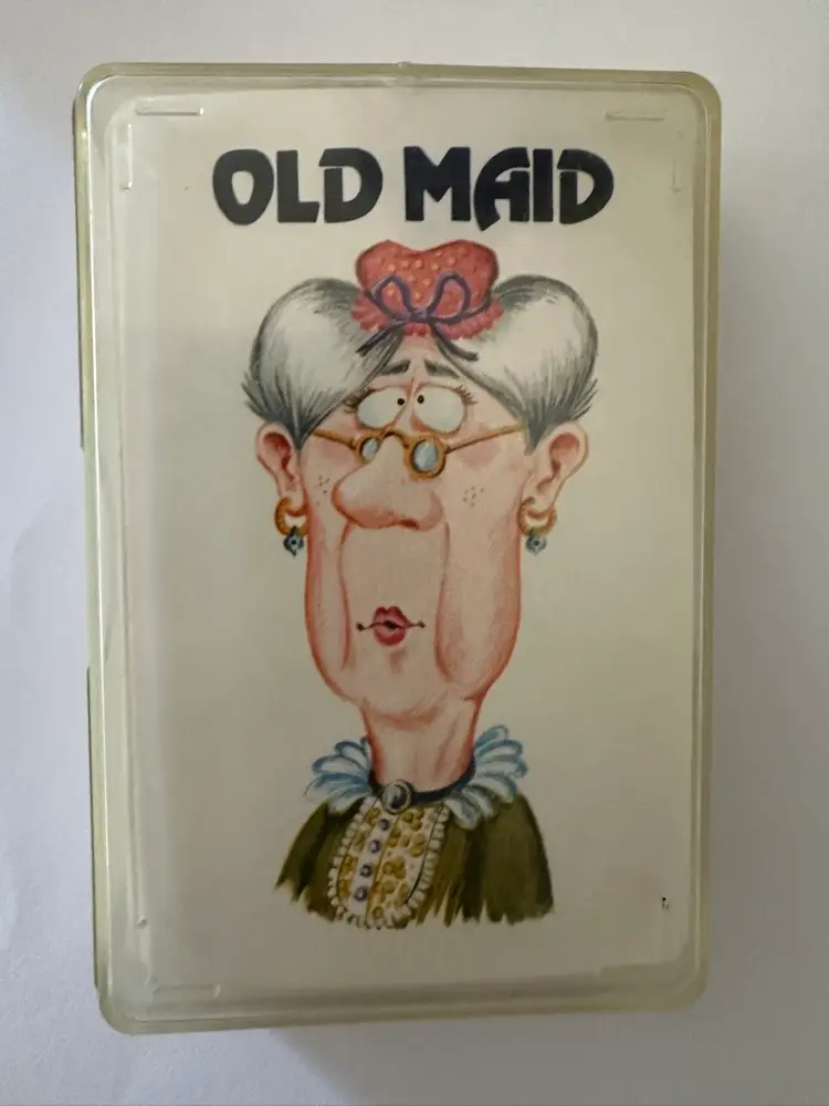 Vintage Old Maid Card Game Whitman #4902 Complete with Instructions & Case USA