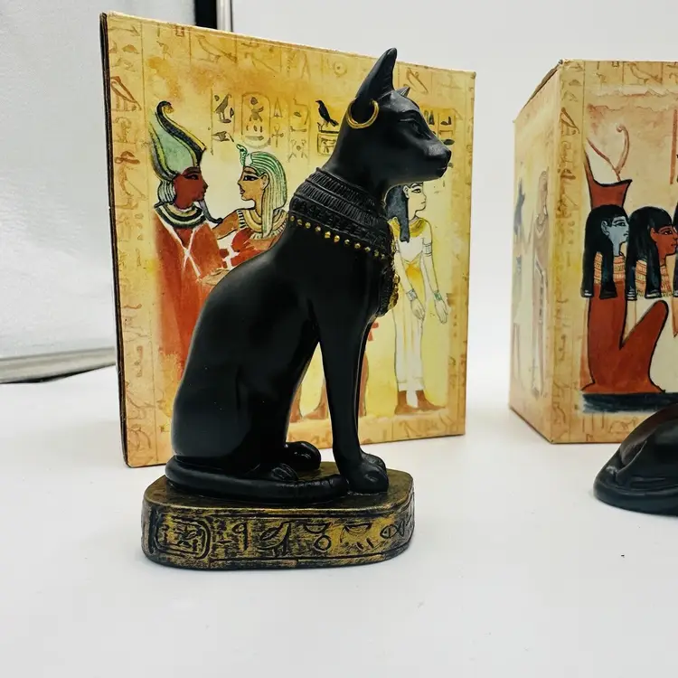 Egyptian Collection Figurines Resin Hand Painted Myths & Legends Adams Apple Vtg