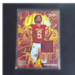 2024 Panini Absolute Rookie Force Jayden Daniels Jersey Swatch RC #RF-JDS COMMANDERS