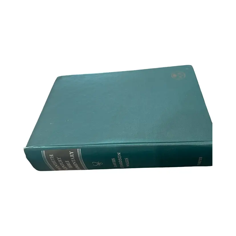 Vintage 1955 20Th Century Bible Commentary Book Riser decor