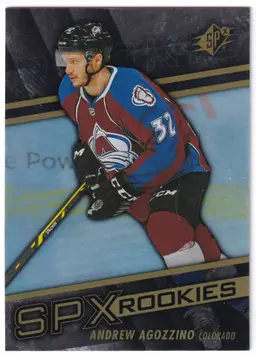 2014-15 SPx #124 Andrew Agozzino RC Colorado Avalanche Hockey Card