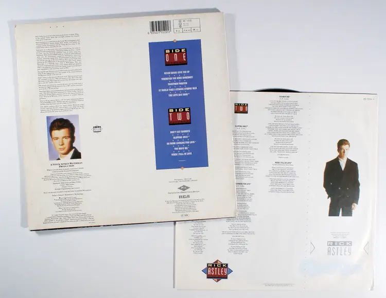 Rick Astley - Whenever You Need Somebody (1987) Vinyl LP Never Gonna Give You Up