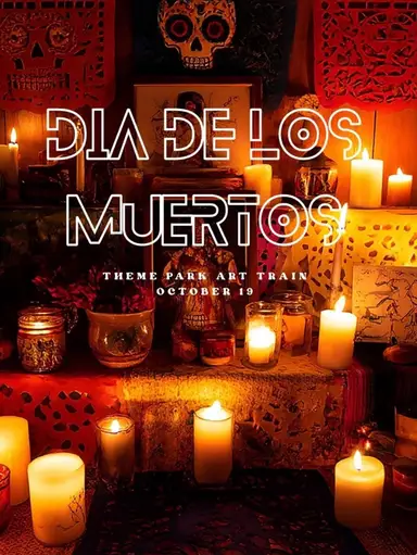 Theme Park Art Train~Dia De Los Muertos