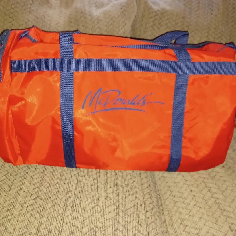 Vintage McDonald's Club 2 Gym Bag Red Blue NIP