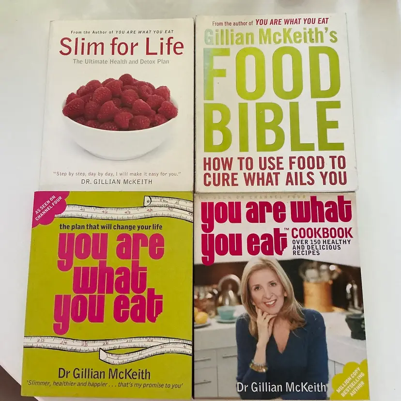 Lot Of 4 Gillian McKeith PB Books Health Diet TV You Are What You Eat Book