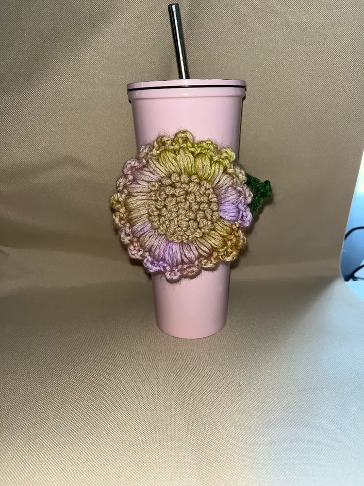 Beautiful Flower Cup Cozy/wrap