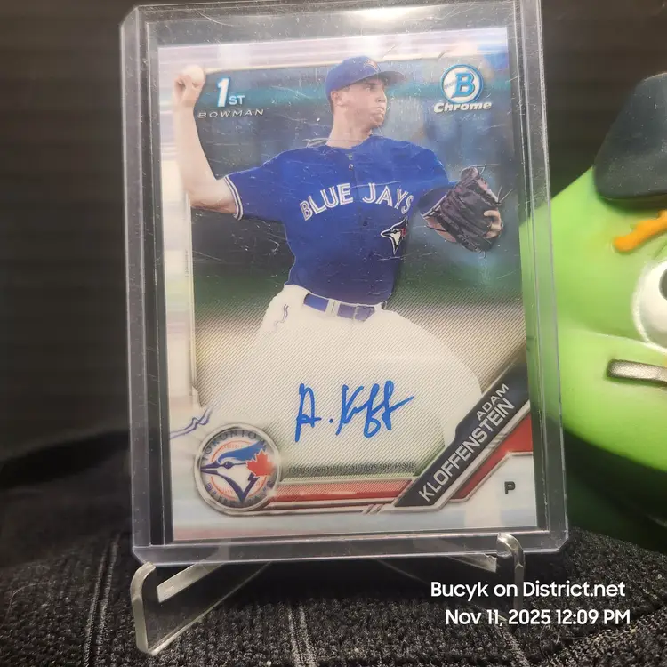 2018 Bowman Chrome Auto - Adam Kloffenstein Toronto Blue Jays