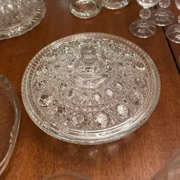 Vintage Federal Glass Windsor Lidded Candy Dish - 1970s