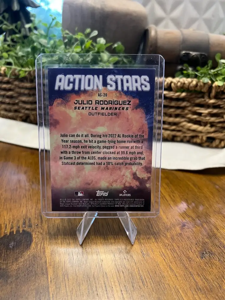 2023 Topps Julio Rodriguez Action Stars Blue Parallel