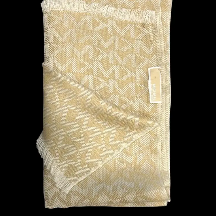 Michael By Michael Kors Designer Large Heavier, Silk Scarf 1990’s