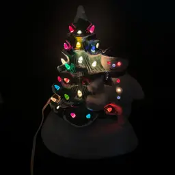 Vintage Hobbyist Christmas Tree Snowman Light