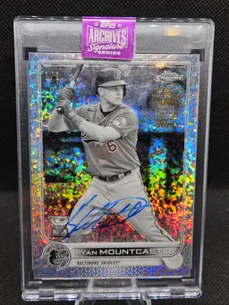 2025 Topps Archives Signature Series Ryan Mountcastle Auto 1/1 Mini Diamonds
