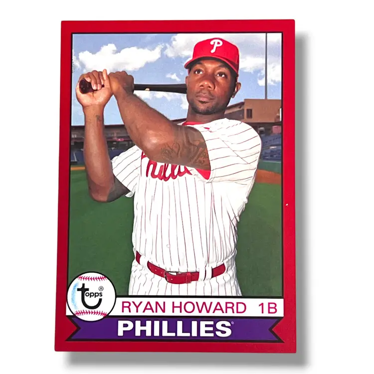 2016 Topps Archives Ryan Howard 1979 Design Red 42/50 #135
