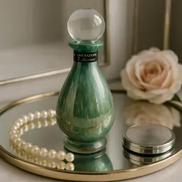 Vintage Lavorazione “T. Murano” Iridescent Art Glass Perfume Bottle