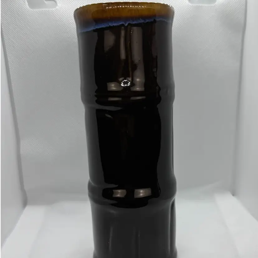 Vintage Libbey Tall Tiki Highball Glass with Volcano Drip Accent