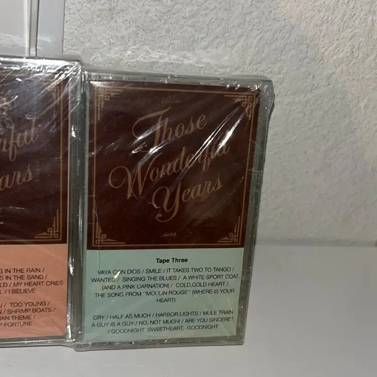 Lot Of 3 Cassette Tapes, Those Wonderful Years, 1990, see the description