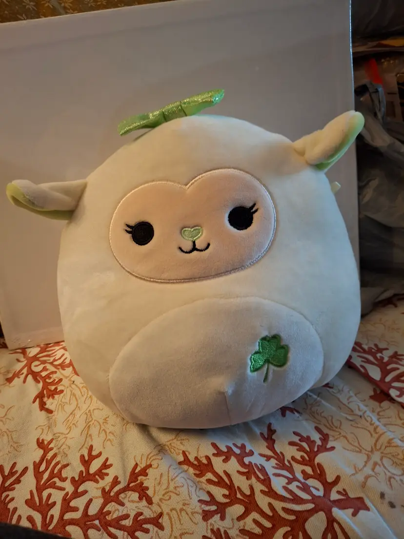 Squishmallow "Emela" or "St. Patrick's Day Lamb"
