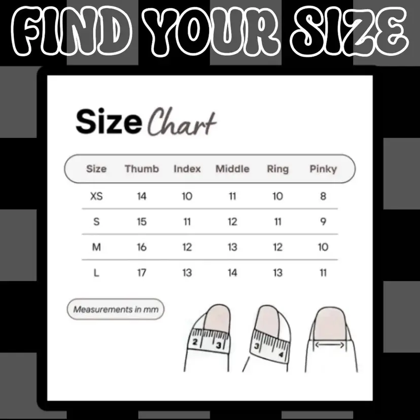 Find Your Size Here!