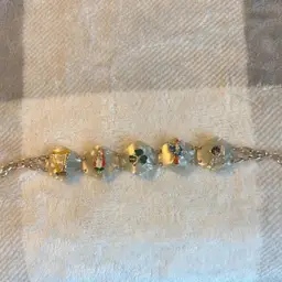 Irish Bracelet With Shamrocks And Leprechauns