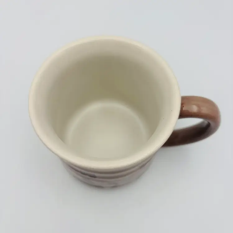 Stoneware Cat Coffee Mug with Whimsical Cat Silhouette 12oz