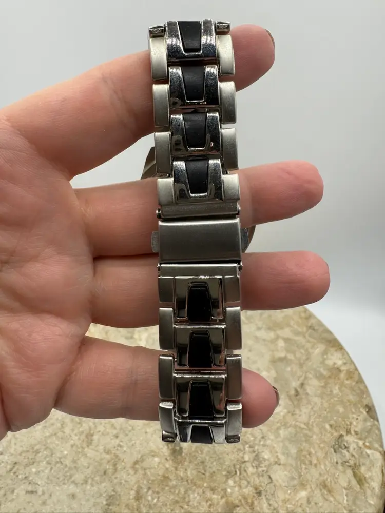 Frondini Mens Watch - Silver & Black New Battery