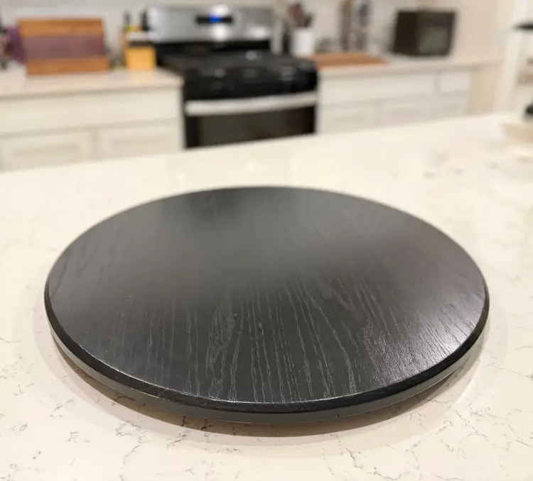 Solid Wood Lazy Susan - 24 Inch White Oak