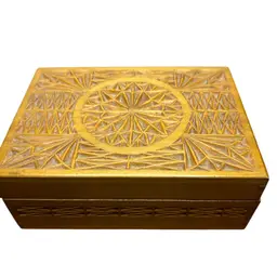 Vintage Carved Dove Tailed @4x2x5 1/2