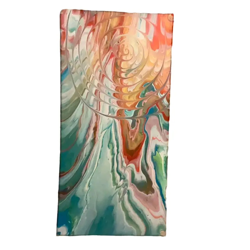 “Smurf Portal” The Latest Smurf Movie Acrylic Painting On 20” X 10” Canvas