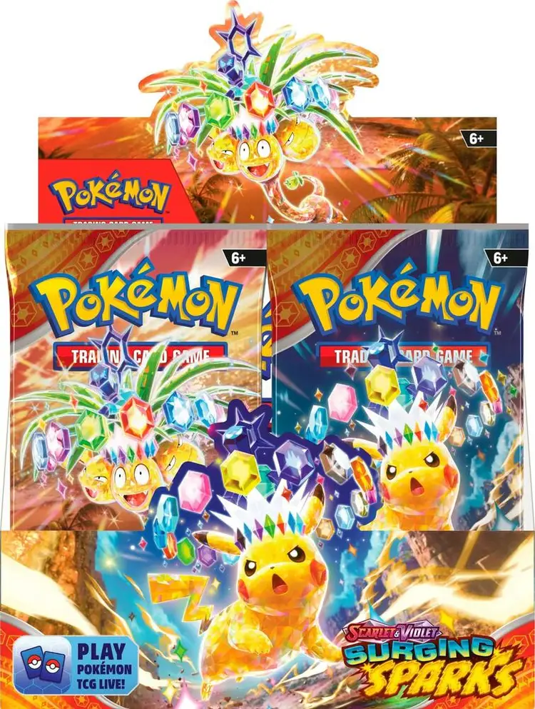 Pokémon Surging Sparks Booster Box Packs Ripped Live