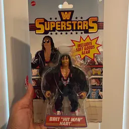 WWE Mattel Superstars Series 12 BRET “HIT MAN” HART Wrestling Action Figure NEW!