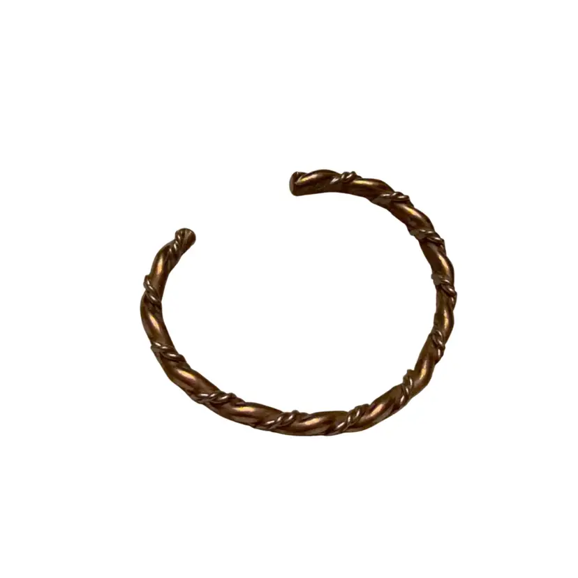 Vintage Brass Twist Cuff Bracelet