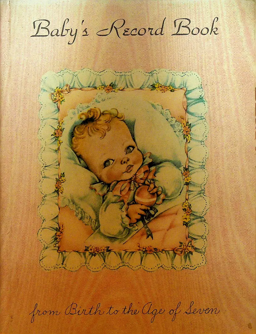 Baby's Record Book From Birth to the Age of Seven Pink Girl Hardcover
