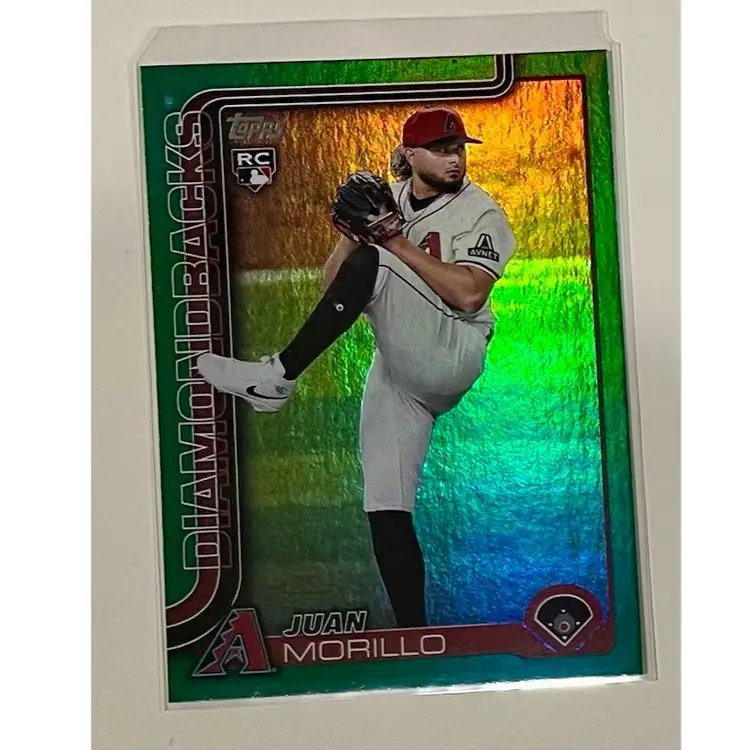 Juan Morillo RC Topps Green Rainbow Foil /99 Arizona Diamondbacks