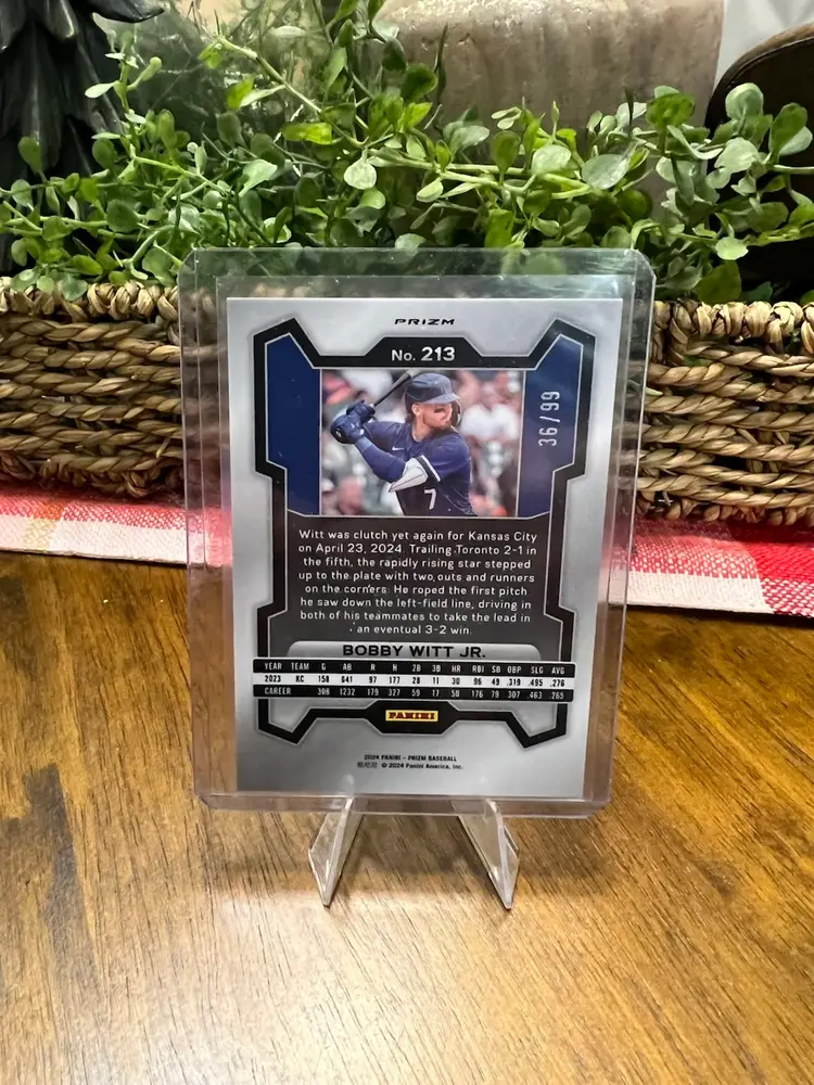 2024 Panini Prizm Bobby Witt Jr. Purple Prizm /99.