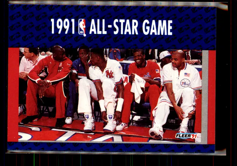 Michael Jordan/ Barkley/ Ewing 1991-92 Fleer #233 Enemies - A Love Story - nan - (148-358)