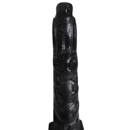 Vintage Black 5" Totem Pole BOMA Canada Raven Frog Beaver Resin Cast
