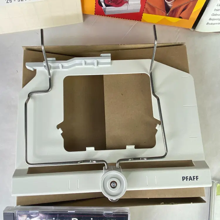 PFAFF Creative Sewing VHS Tape 1 and 2, 13 Cards, Hat Hoop Bundle Lot